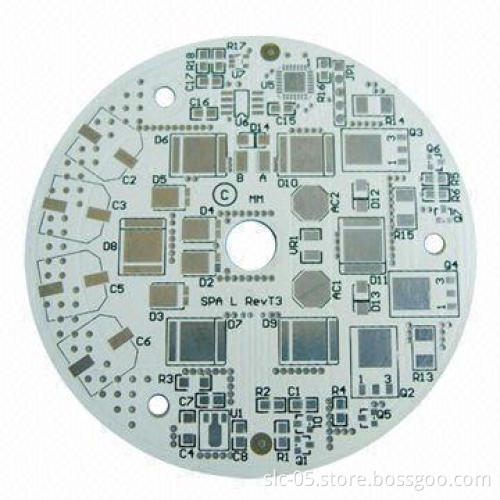 Double-sided Aluminum PCBs with HASL LF Surface Finish and White Solder Mask